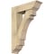 Ekena Millwork Merced Traditional Rough Sawn Bracket w/ Offset Brace, Douglas Fir, 8"W x 28"D x 40"H BKT0806X28X40MRC01RDF - alternate 1